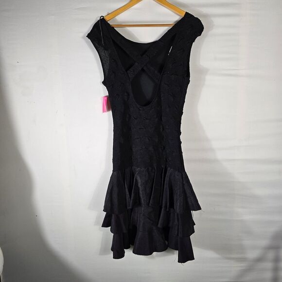 Blondie and Me Black Ruffle Dress - Picture 5 of 7